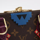 LOUIS VUITTON Monogram Totem Alma PM Hand Bag Purple LV Auth 206881SAM-17