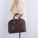 LOUIS VUITTON Monogram Totem Alma PM Hand Bag Purple LV Auth 206881SAM-26