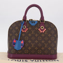 LOUIS VUITTON Monogram Totem Alma PM Hand Bag Purple LV Auth 206881SAM-27