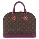 LOUIS VUITTON Monogram Totem Alma PM Hand Bag Purple LV Auth 206881SAM-3