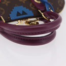 LOUIS VUITTON Monogram Totem Alma PM Hand Bag Purple LV Auth 206881SAM-7