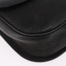 CELINE Shoulder Bag Leather Black Gold Auth 206882-15
