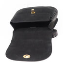 CELINE Shoulder Bag Leather Black Gold Auth 206882-19