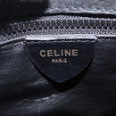 CELINE Shoulder Bag Leather Black Gold Auth 206882-21