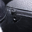 CELINE Shoulder Bag Leather Black Gold Auth 206882-24