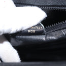CELINE Shoulder Bag Leather Black Gold Auth 206882-12