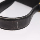CELINE Shoulder Bag Leather Black Gold Auth 206882-9