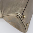 Cartier Marcello Hand Bag Leather Gold Auth 206884A-15