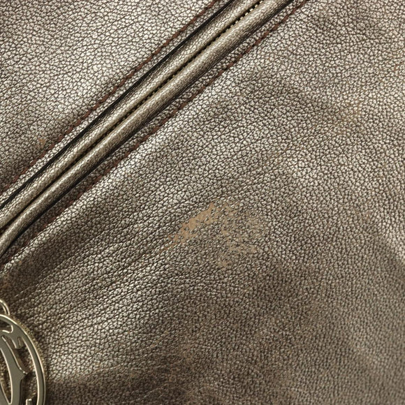Cartier Marcello Hand Bag Leather Gold Auth 206884A