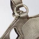 Cartier Marcello Hand Bag Leather Gold Auth 206884A-20