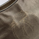 Cartier Marcello Hand Bag Leather Gold Auth 206884A-21