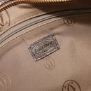 Cartier Marcello Hand Bag Leather Gold Auth 206884A-23