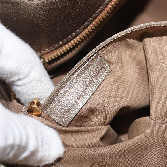 Cartier Marcello Hand Bag Leather Gold Auth 206884A