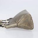 Cartier Marcello Hand Bag Leather Gold Auth 206884A-4