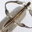 Cartier Marcello Hand Bag Leather Gold Auth 206884A-7
