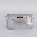 Tiffany & Co. Hand Bag Leather Silver Auth 206887A-18