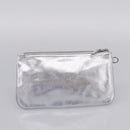Tiffany & Co. Hand Bag Leather Silver Auth 206887A-19
