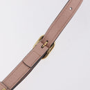 GUCCI Web Sherry Line Shoulder Bag Vinyl Clear Gold 517350 Auth 206888-15