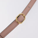 GUCCI Web Sherry Line Shoulder Bag Vinyl Clear Gold 517350 Auth 206888-9