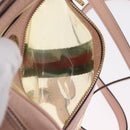 GUCCI Web Sherry Line Shoulder Bag Vinyl Clear Gold 517350 Auth 206888-24