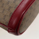 GUCCI Micro GG Doraemon Shoulder Bag PVC Beige Gold Tone 647801 Auth 206889M-19