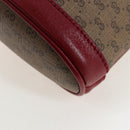 GUCCI Micro GG Doraemon Shoulder Bag PVC Beige Gold Tone 647801 Auth 206889M-20