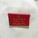 GUCCI Micro GG Doraemon Shoulder Bag PVC Beige Gold Tone 647801 Auth 206889M-23