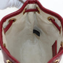GUCCI Micro GG Doraemon Shoulder Bag PVC Beige Gold Tone 647801 Auth 206889M-25