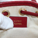 GUCCI Micro GG Doraemon Shoulder Bag PVC Beige Gold Tone 647801 Auth 206889M-11
