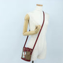 GUCCI Micro GG Doraemon Shoulder Bag PVC Beige Gold Tone 647801 Auth 206889M-26