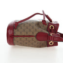 GUCCI Micro GG Doraemon Shoulder Bag PVC Beige Gold Tone 647801 Auth 206889M-5
