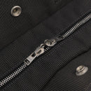 HERMES Her Line MM Hand Bag Canvas Gray Silver Auth 206892A-19