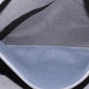 HERMES Her Line MM Hand Bag Canvas Gray Silver Auth 206892A-23