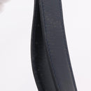 GUCCI Shoulder Bag Leather Navy Gold Auth 206895-9
