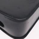 GUCCI Shoulder Bag Leather Navy Gold Auth 206895-19
