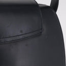 GUCCI Shoulder Bag Leather Navy Gold Auth 206895-4