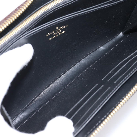 LOUIS VUITTON Damier Ebene Transformed Zippy Long Wallet M63490 LV Auth 206899M