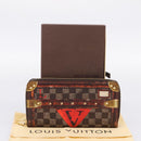 LOUIS VUITTON Damier Ebene Transformed Zippy Long Wallet M63490 LV Auth 206899M-12