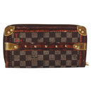 LOUIS VUITTON Damier Ebene Transformed Zippy Long Wallet M63490 LV Auth 206899M-2