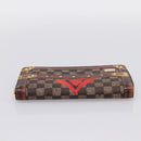 LOUIS VUITTON Damier Ebene Transformed Zippy Long Wallet M63490 LV Auth 206899M-6