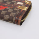 LOUIS VUITTON Damier Ebene Transformed Zippy Long Wallet M63490 LV Auth 206899M-7