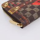 LOUIS VUITTON Damier Ebene Transformed Zippy Long Wallet M63490 LV Auth 206899M-14