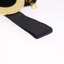 CELINE Circle Pouch Canvas Black Gold Auth 206900A-7