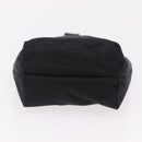 CELINE Circle Pouch Canvas Black Gold Auth 206900A-5