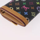 LOUIS VUITTON Monogram Multicolor Porte Monnaie Pla Black M92656 LV Auth 206901-15