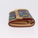 LOUIS VUITTON Monogram Multicolor Porte Monnaie Pla Black M92656 LV Auth 206901-3
