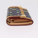 LOUIS VUITTON Monogram Multicolor Porte Monnaie Pla Black M92656 LV Auth 206901-4
