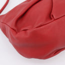 Salvatore Ferragamo Vala Shoulder Bag Leather Red Gold Auth 206910A-14
