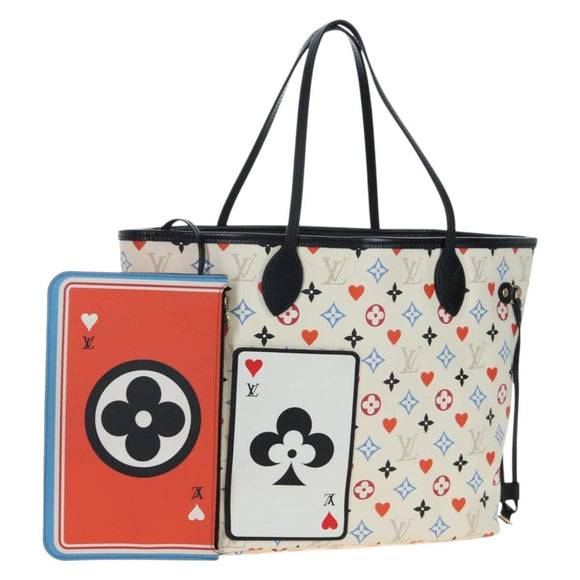 LOUIS VUITTON Monogram game Neverfull MM Bag Multicolor M57462 LV Auth 206917SAM