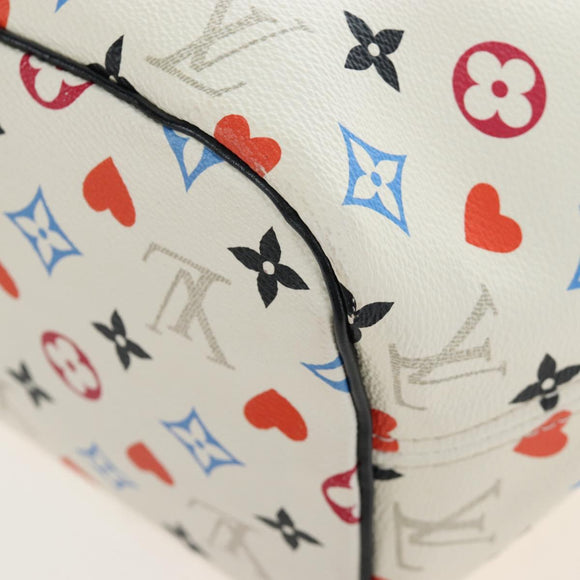 LOUIS VUITTON Monogram game Neverfull MM Bag Multicolor M57462 LV Auth 206917SAM